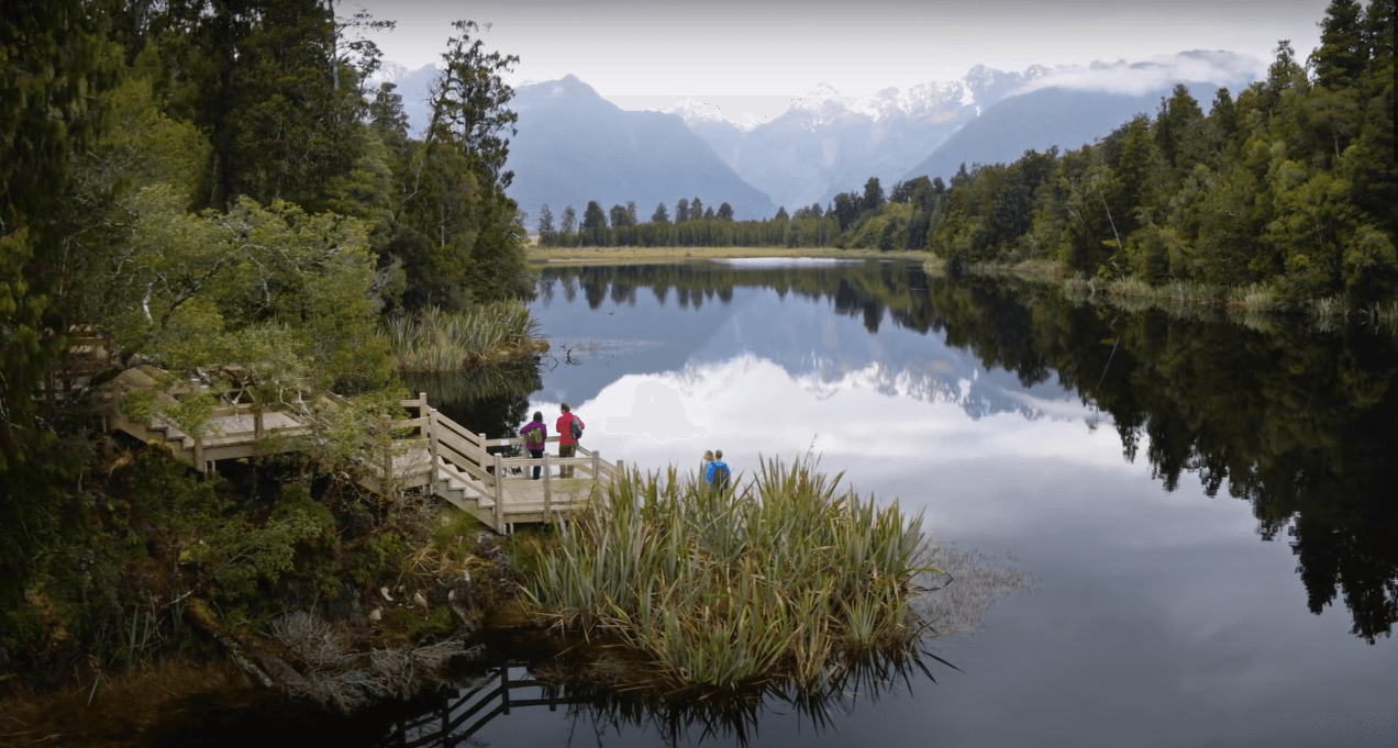 Lake Matheson in Fox Glacier